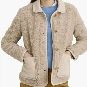 Alex Mill Sherpa Fleece Work Teddy Barn Coat Size Large Jacket Size XS NEW